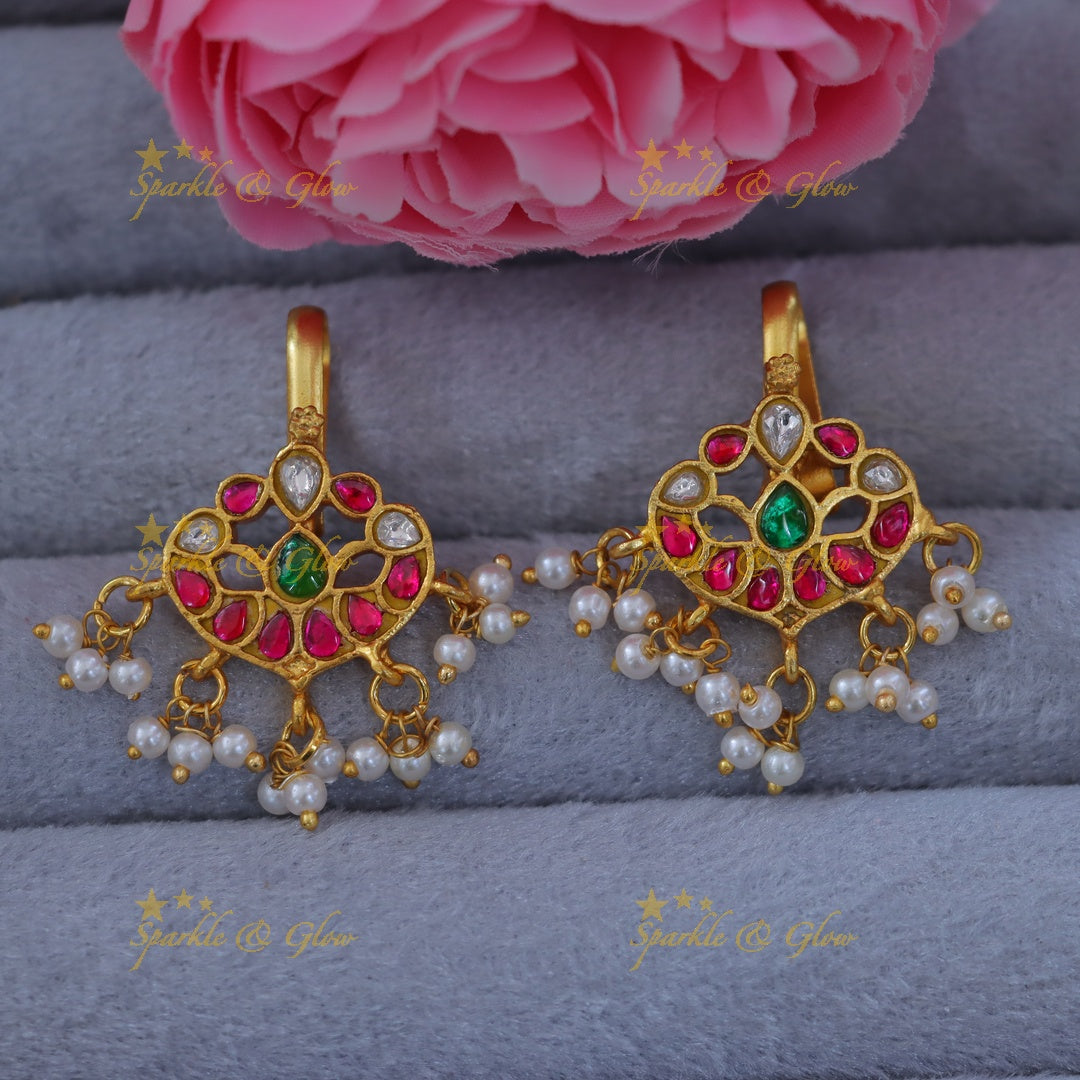 Exquisite Multicolor Bugadi Earrings for Weddings