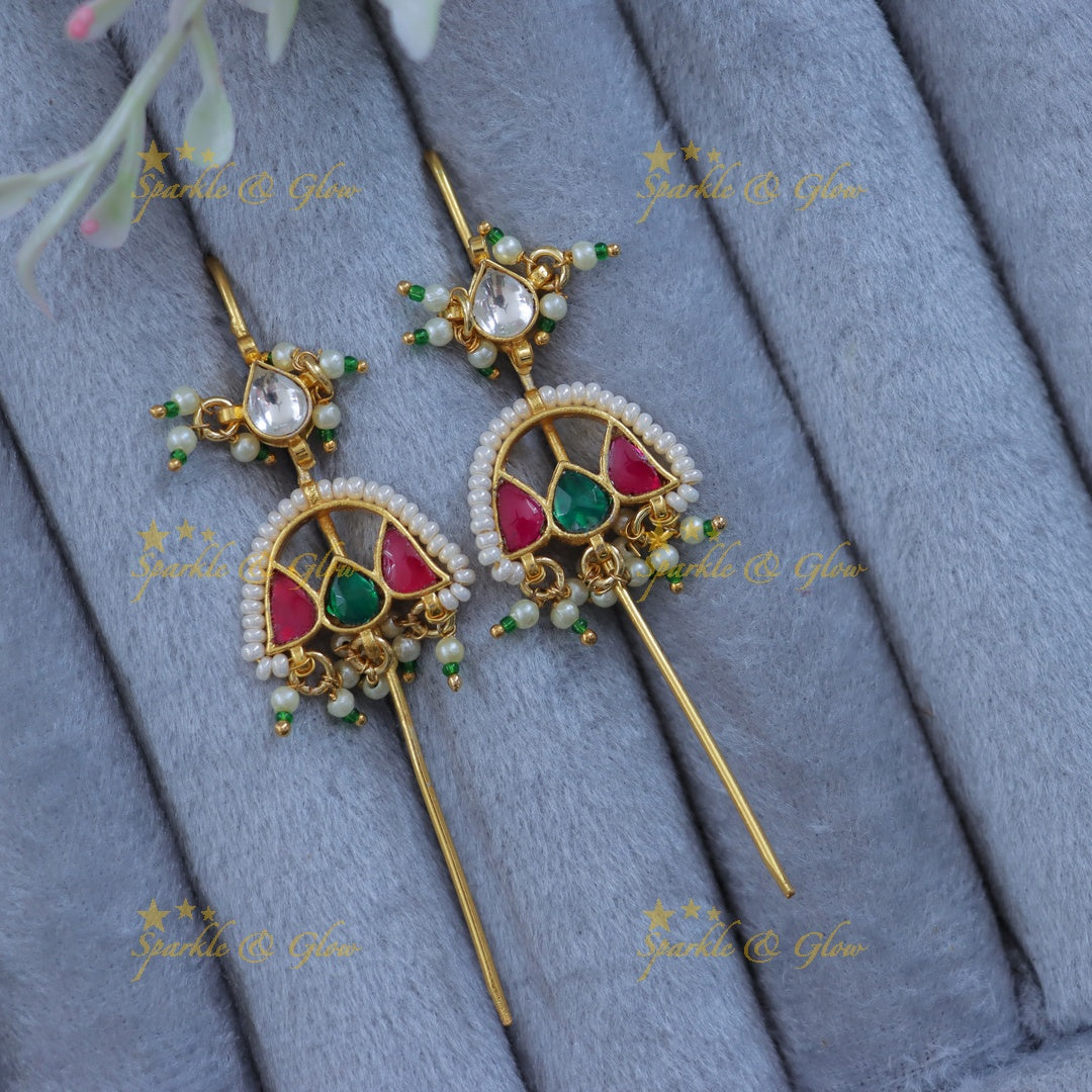 Elegant Gold-Plated Earcuff Earrings for Weddings