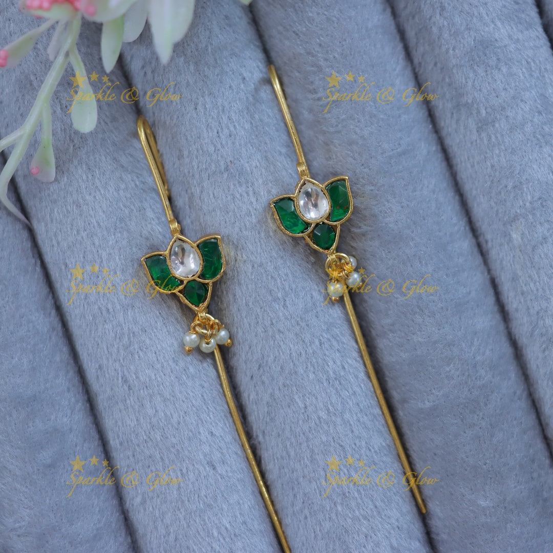 Exquisite Lotus Pearl Earcuff for Festive Elegance