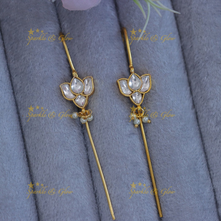 Exquisite Lotus Pearl Earcuff for Festive Elegance
