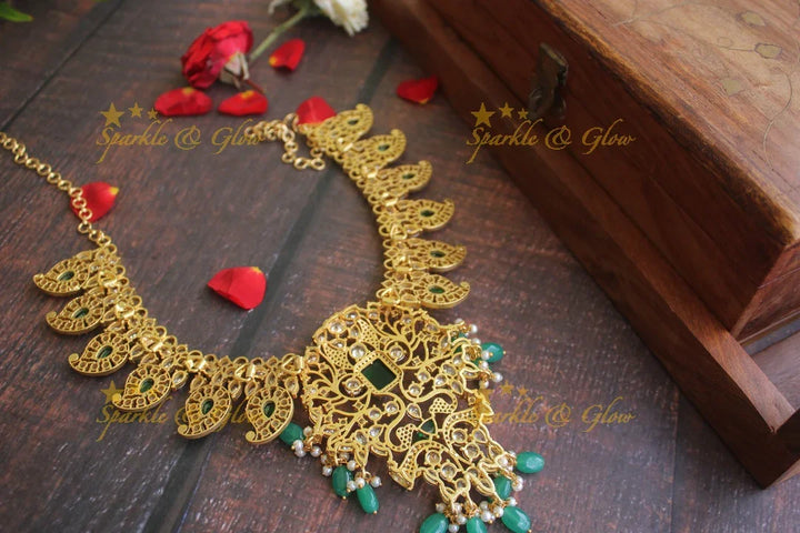 Exclusive American daimond mango necklace- Pre-order , Dispatch time 10-20 days - Sparkle and Glow