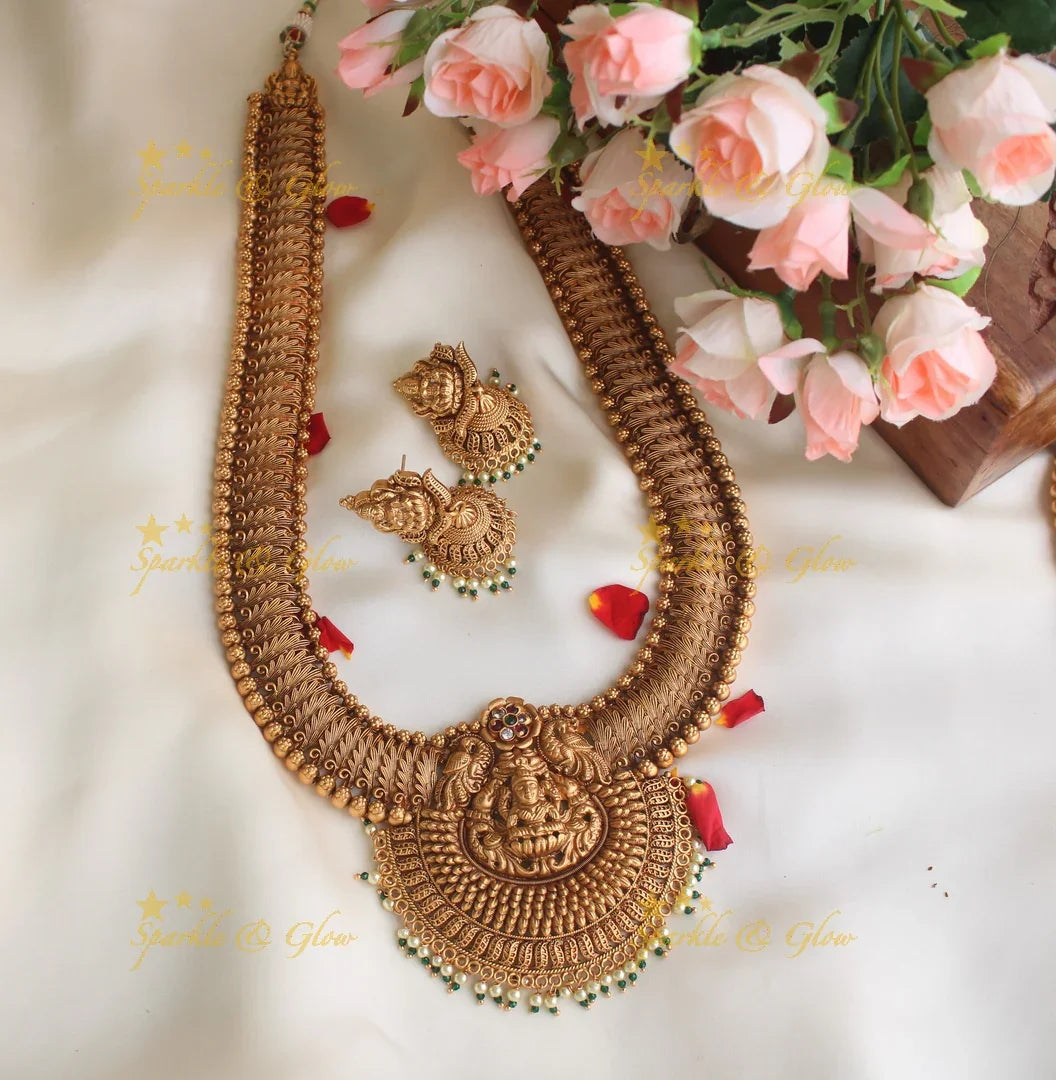 Premium Matte Exquisite Nagas long necklace - Sparkle and Glow