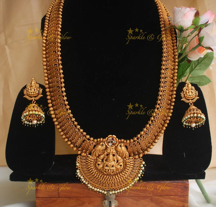Premium Matte Exquisite Nagas long necklace - Sparkle and Glow
