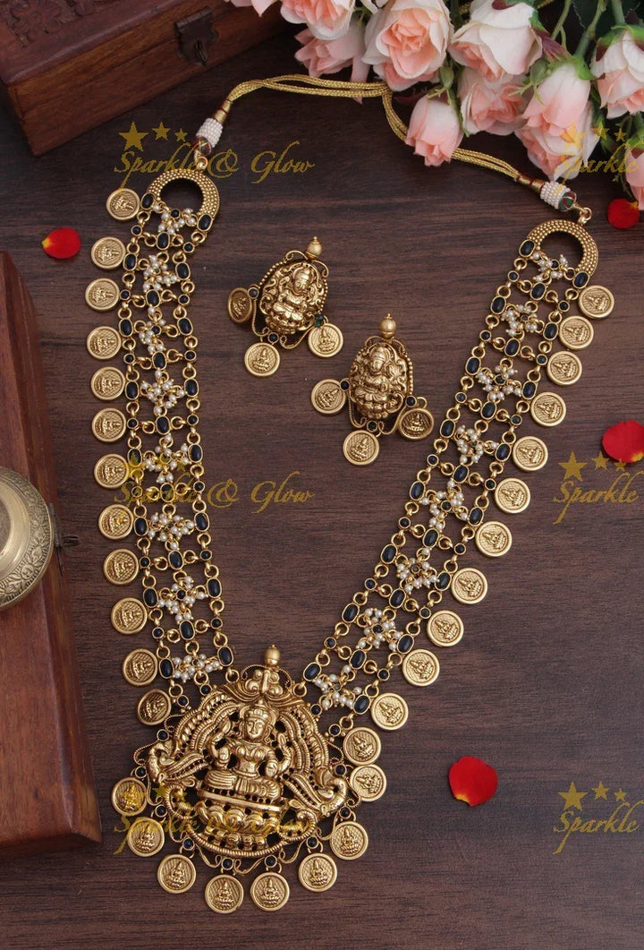 Gold look alike three layer coin nagas haram - Green - Sparkle and Glow