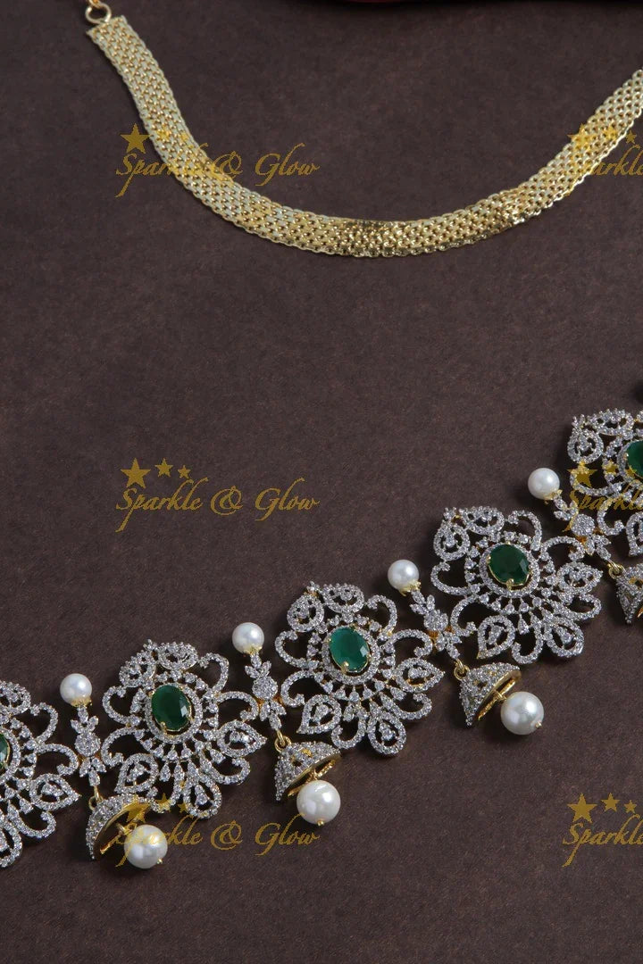 GJ Polish Beautiful design AD Stone hipchain - Sparkle and Glow