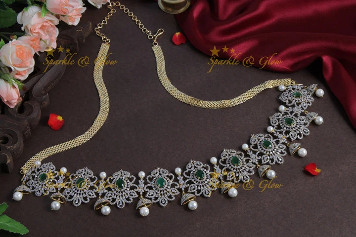 GJ Polish Beautiful design AD Stone hipchain - Sparkle and Glow