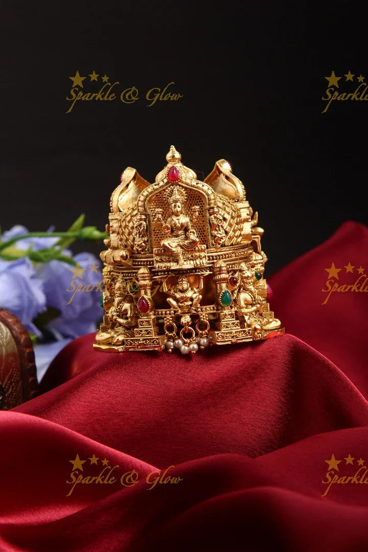 Equisite Idol Lakshmi Ganesha grand Kumkum Box - Sparkle and Glow