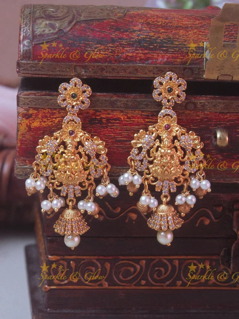 Beautiful premium matte coin Lakshmi necklace - Sparkle and Glow