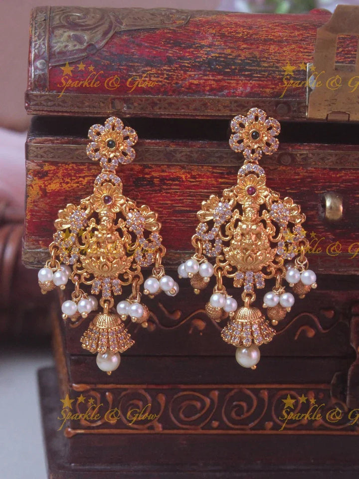 Beautiful premium matte coin Lakshmi necklace - Sparkle and Glow