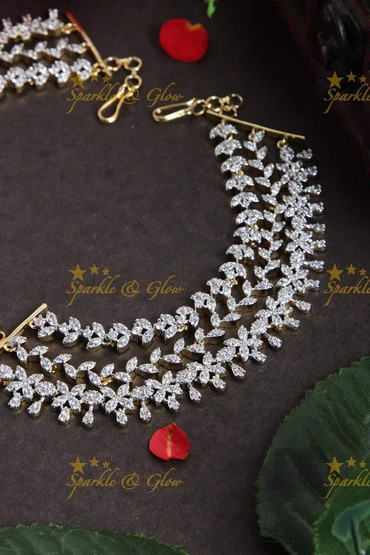Elegant AD Bridal Earchain, Artistic Design