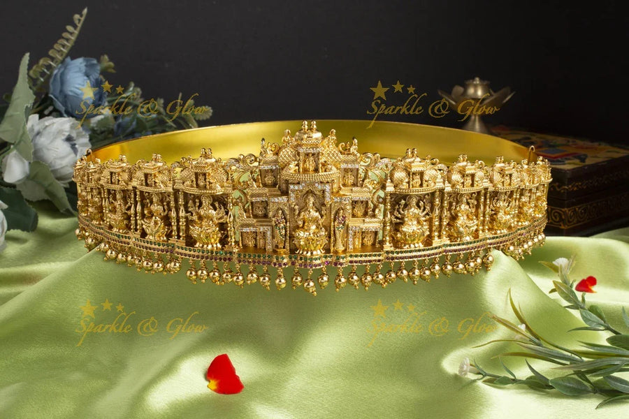 Beautiful Lakshmi Gold alike Hipbelt - Sparkle and Glow