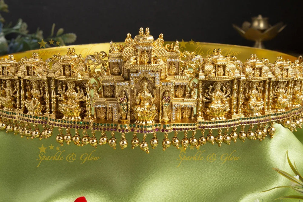 Beautiful Lakshmi Gold alike Hipbelt - Sparkle and Glow
