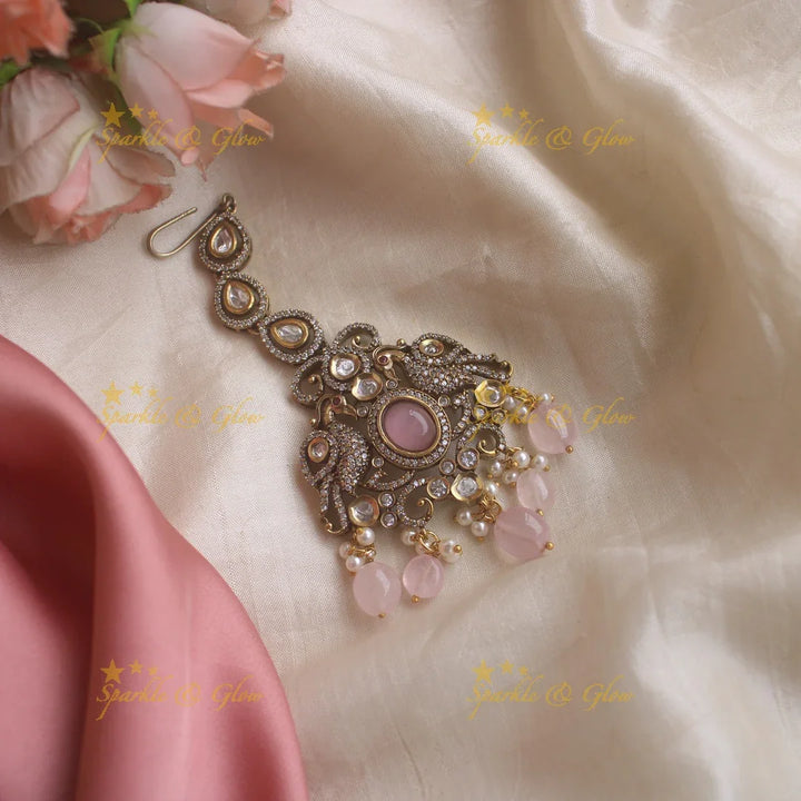 Peacock Victorain tikka - Mint Green1 - Sparkle and Glow