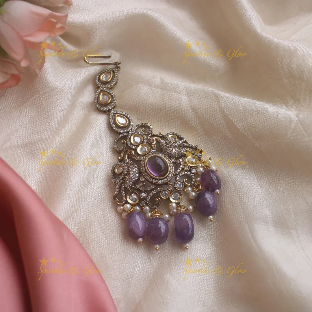 Peacock Victorain tikka - Mint Green1 - Sparkle and Glow