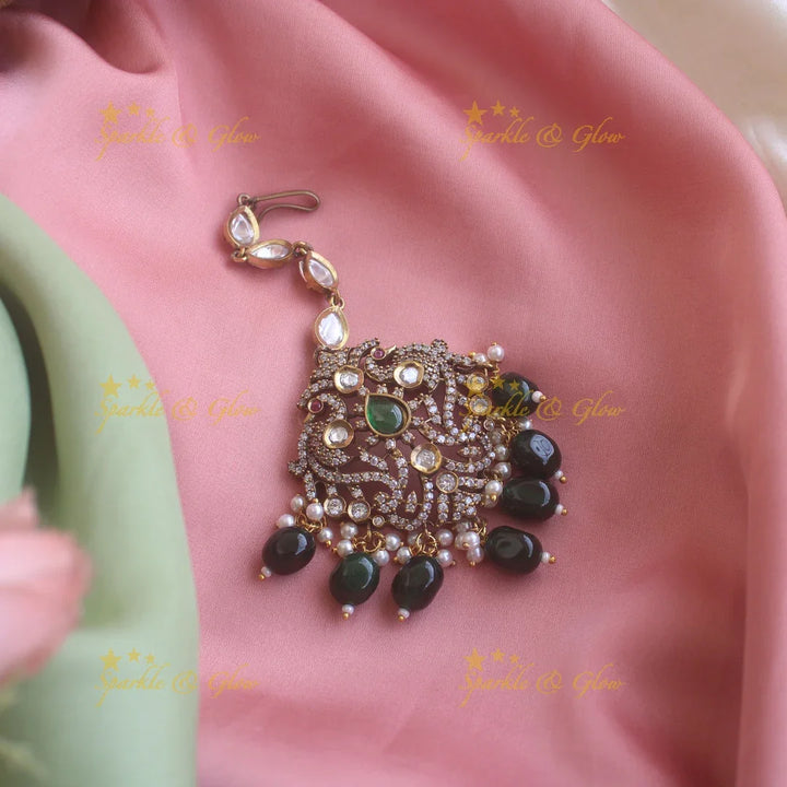 Peacock Victorain tikka - Green - Sparkle and Glow