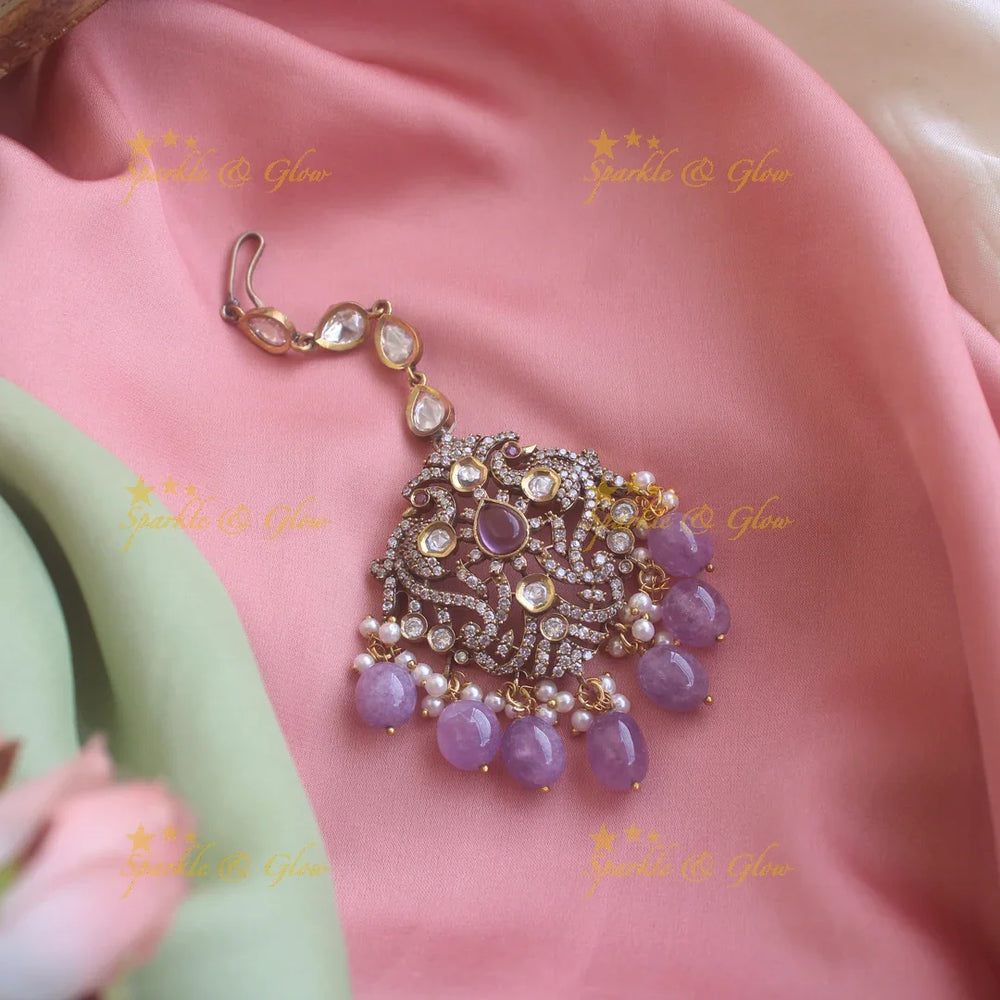 Peacock Victorain tikka - Green - Sparkle and Glow