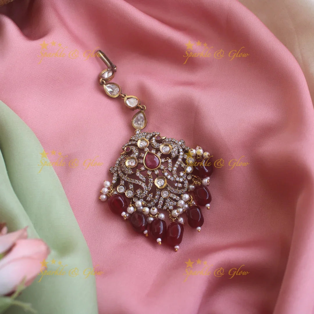 Peacock Victorain tikka - Green - Sparkle and Glow