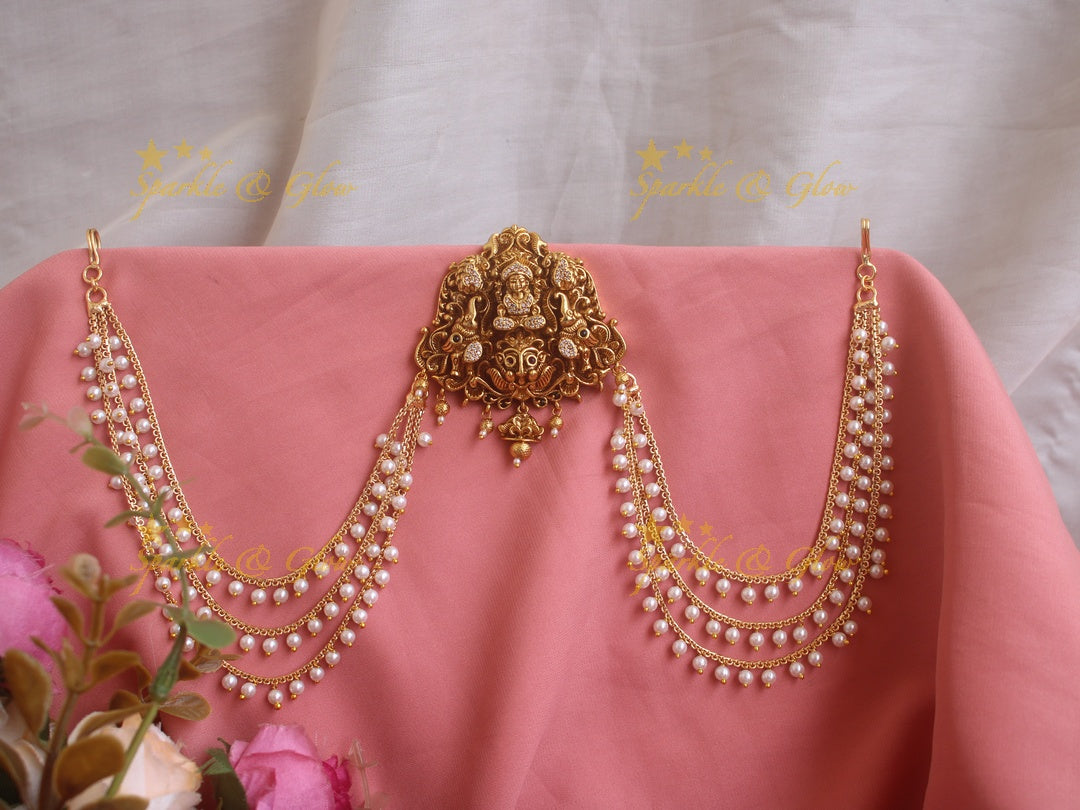 Lakshmi Elephant carved Jada billa with maatil