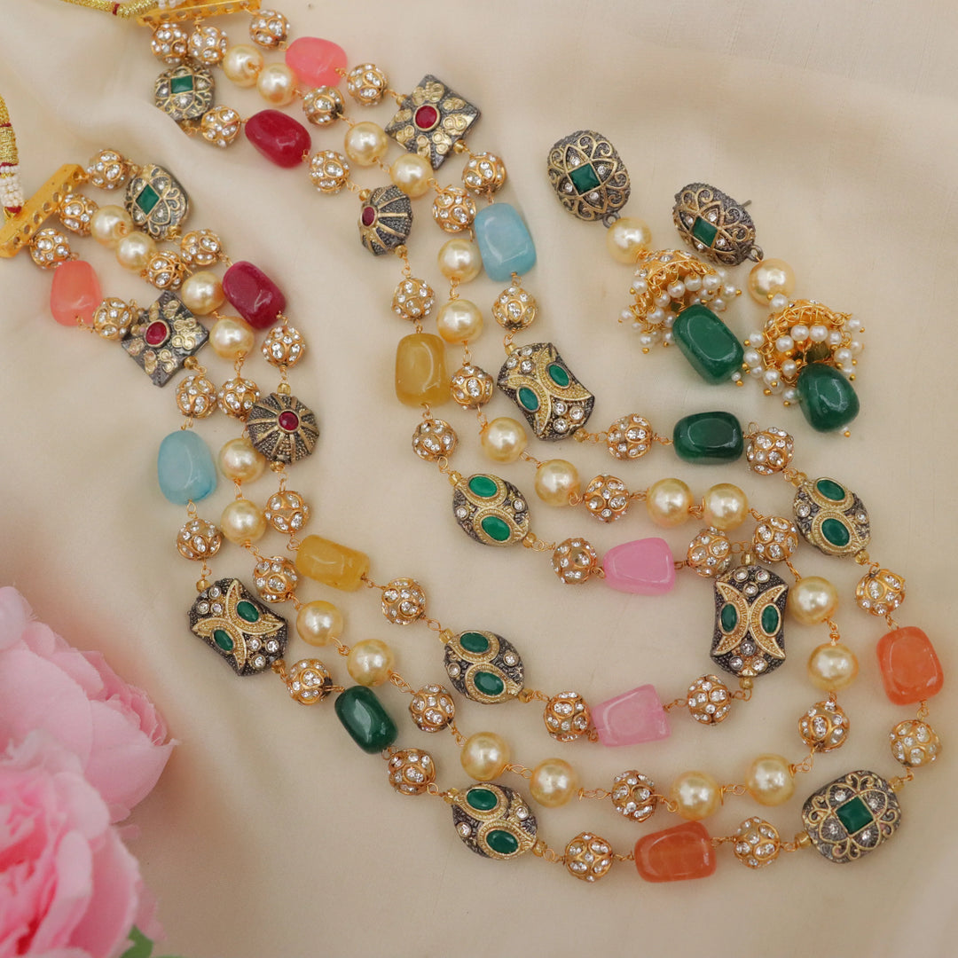 Multi-Color Beaded Victorian AD Haram