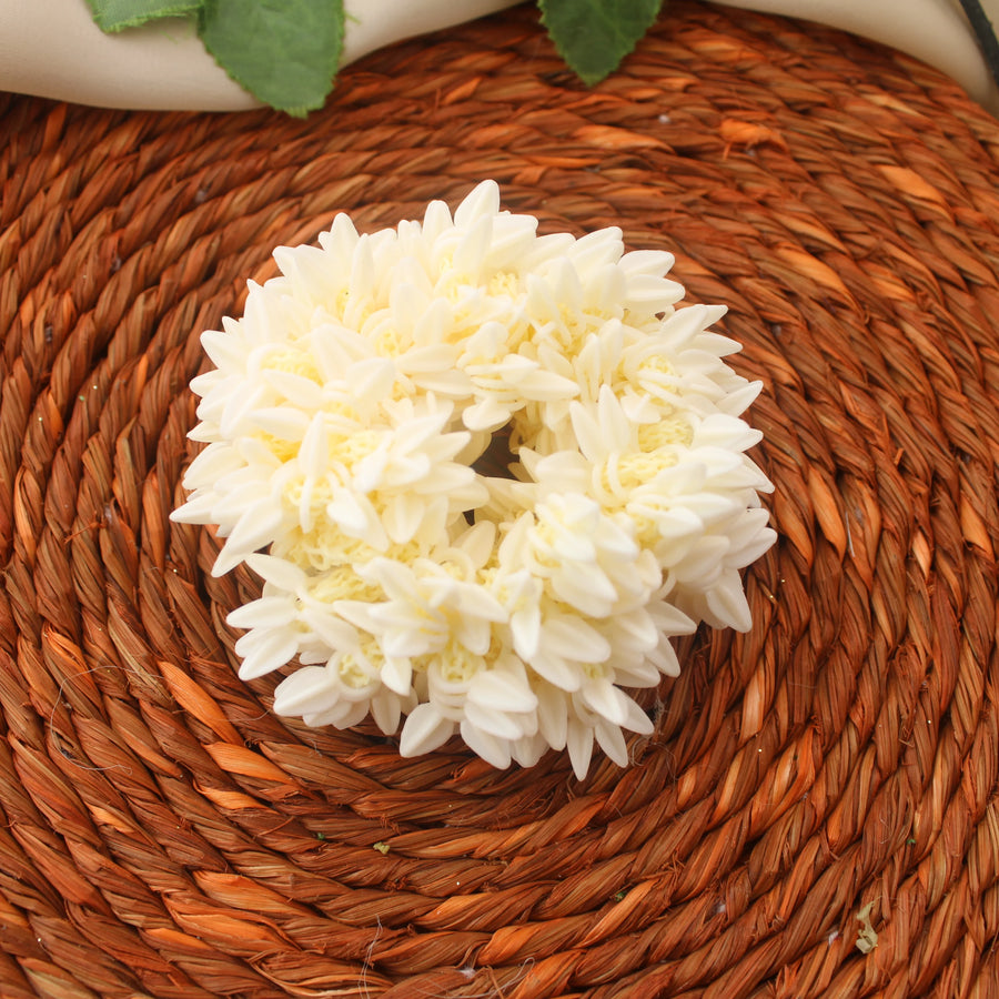 Scented Jasmine Bridal Hair Accessories -Mallipoo Veni - Sparkle and Glow