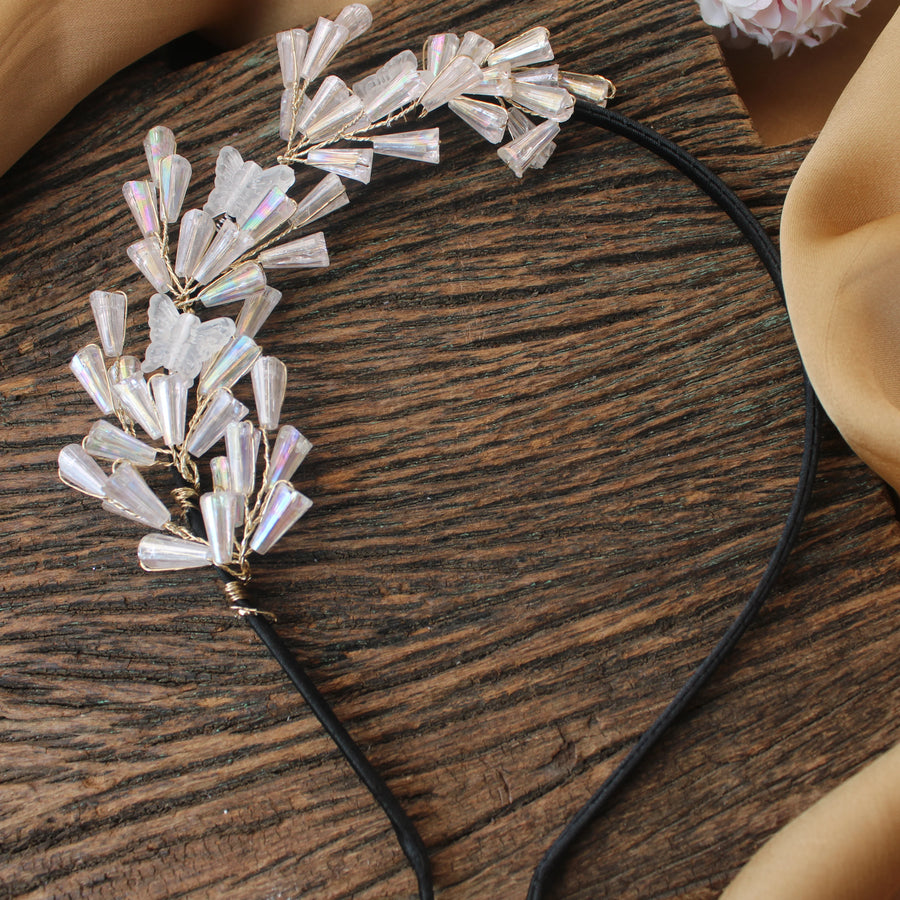 Crystal Butterfly Hairband - Sparkle and Glow