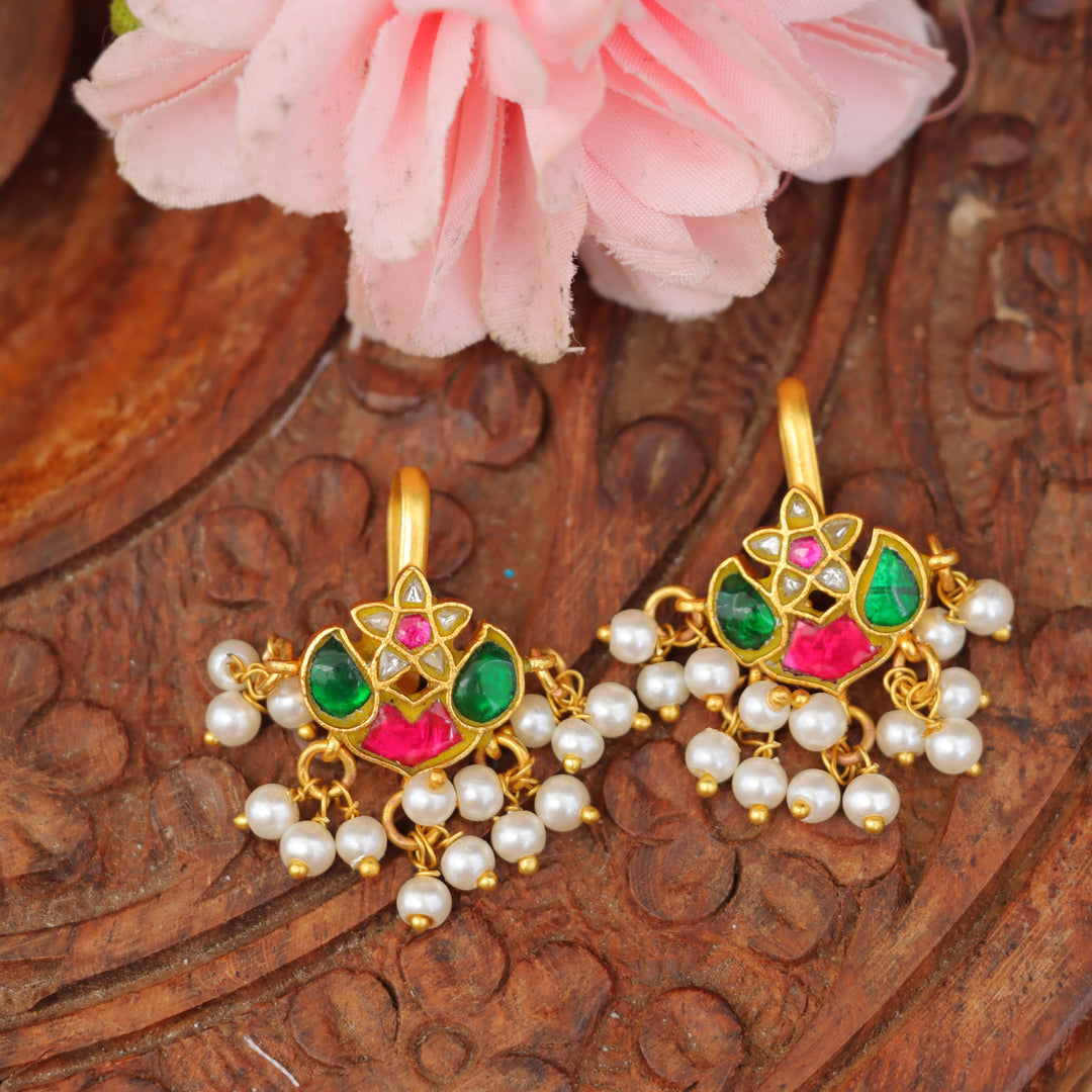 Jadau Mango Floral Bugadi Earrings for Women