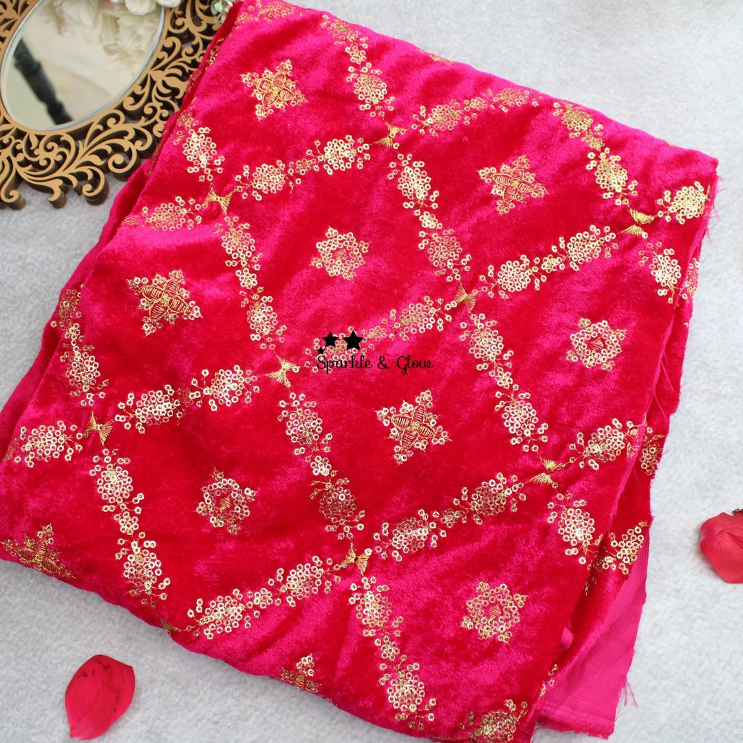 Elegant banarasi tissue silk saree with contrast grand blouse piece - Sparkle and Glow