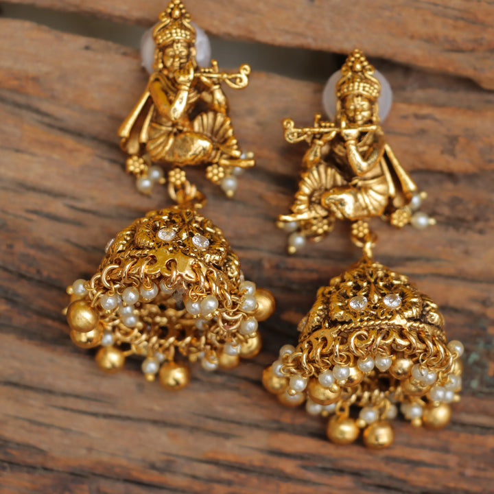 Elegant Long Temple Necklace for Festive Occasions