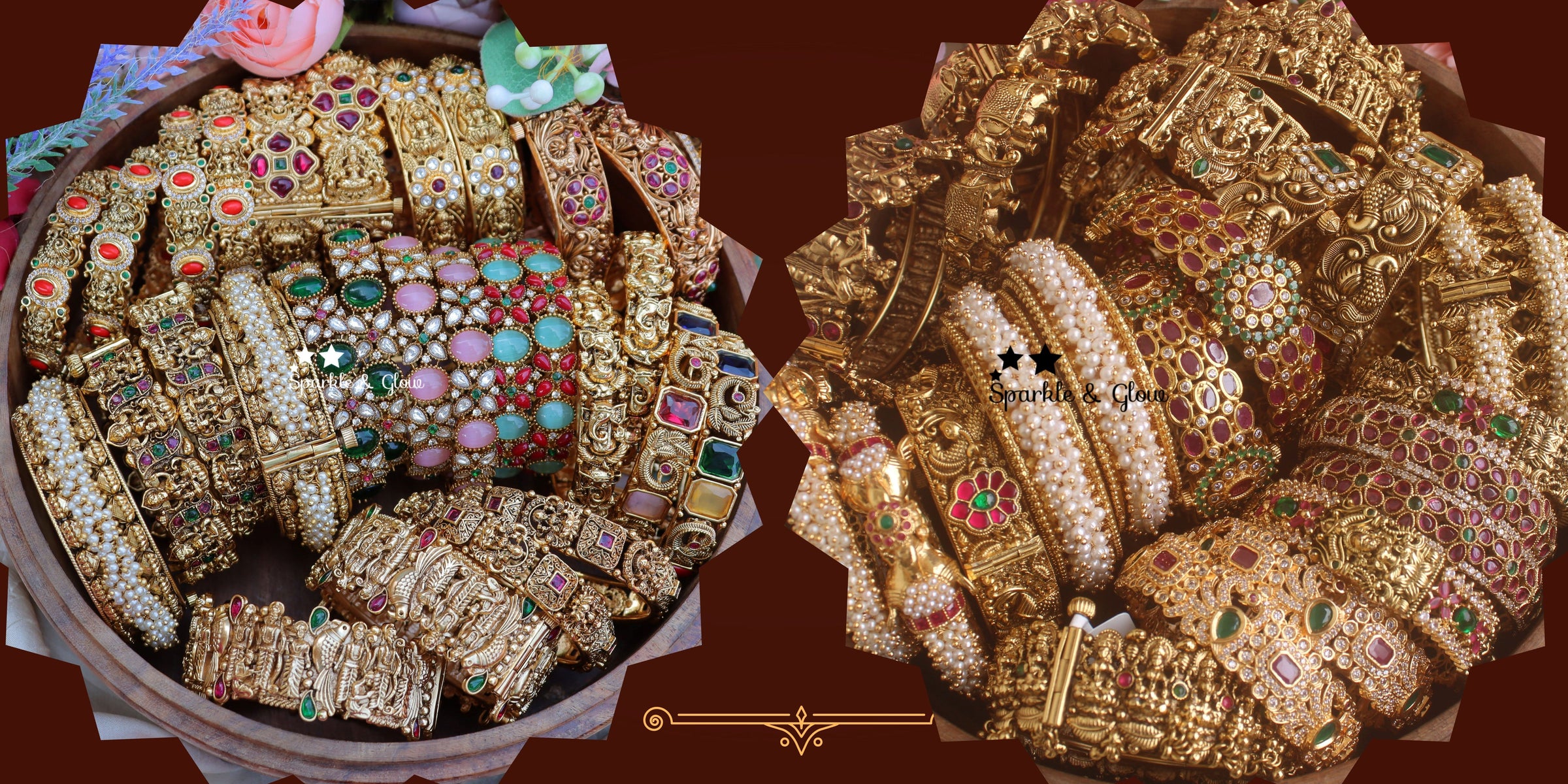 Gold Bangles - Sparkle and Glow