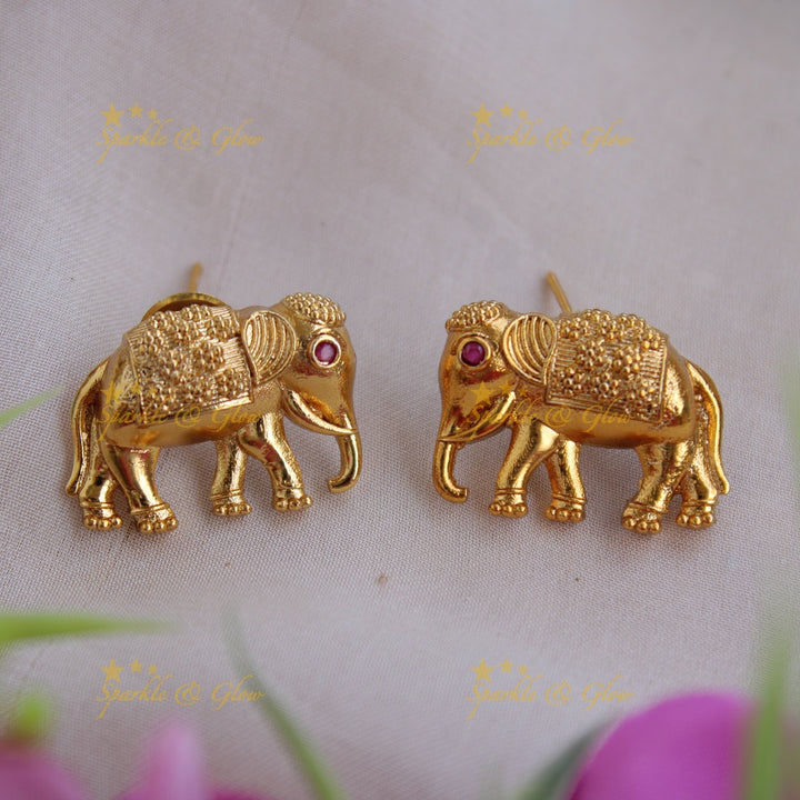 Statement Premium Matt Elephant Short Necklace