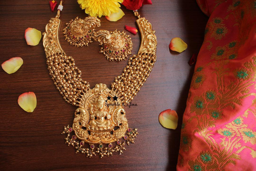 Gold alike polished nagas statement necklace - Sparkle and Glow
