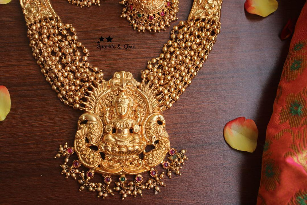 Gold alike polished nagas statement necklace - Sparkle and Glow