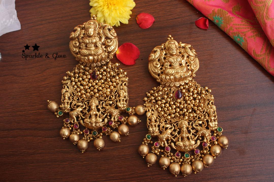 Gold alike polished large gold cluster bali - Sparkle and Glow - Gold - 