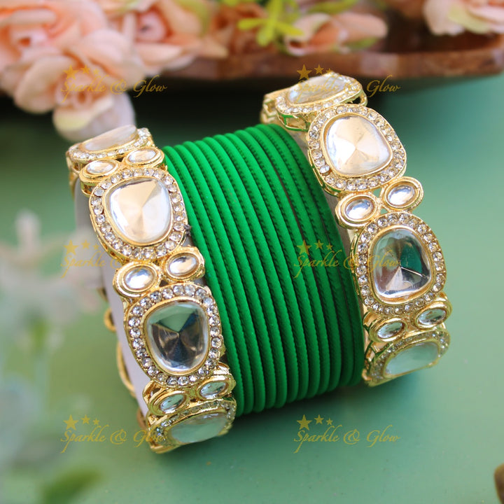 Beautiful Metal Bangle Combo Box in Assorted colours Design 1