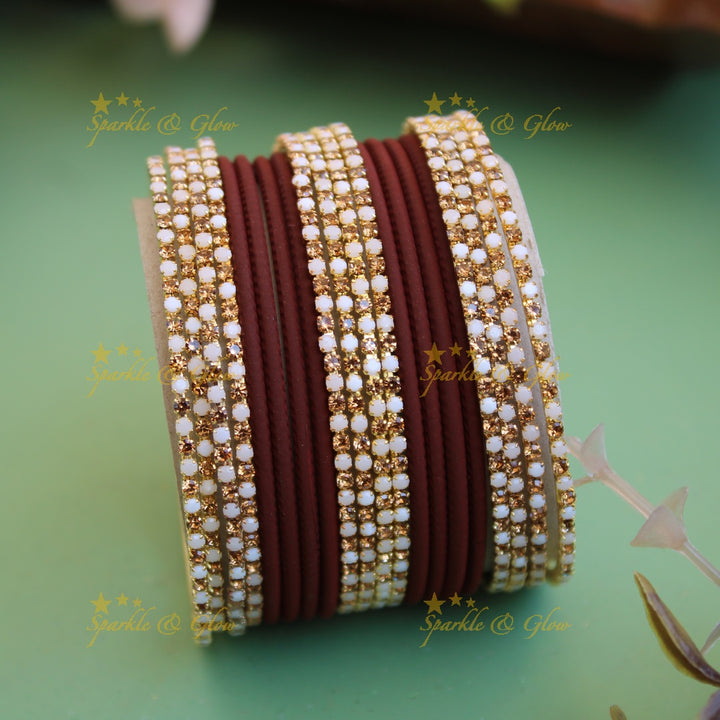 Beautiful Metal Bangle Combo Box in Assorted colours Design 1