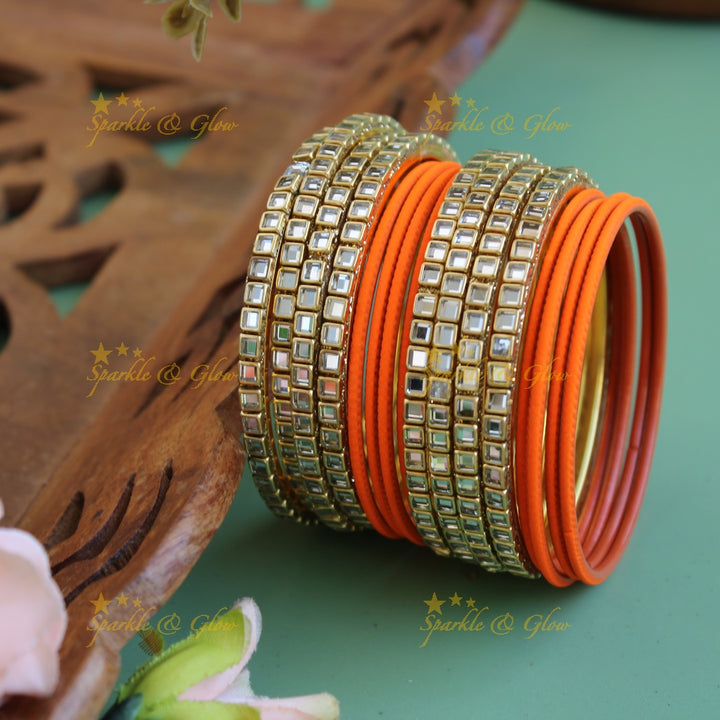Beautiful Metal Bangle Combo Box in Assorted colours Design 1
