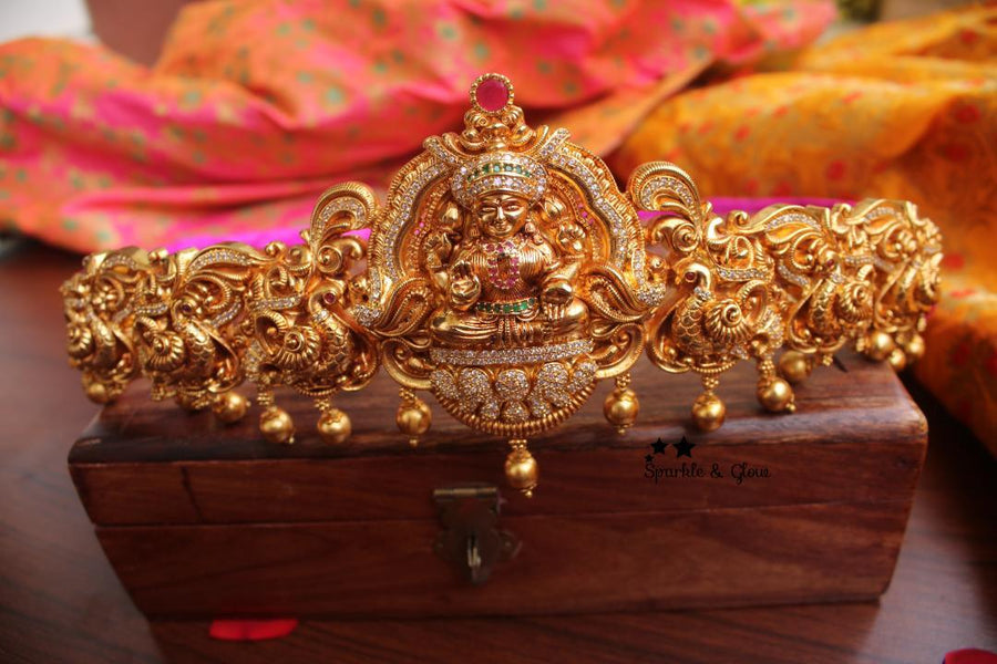 Gold alike polished peacock style nagas hipbelt - Sparkle and Glow