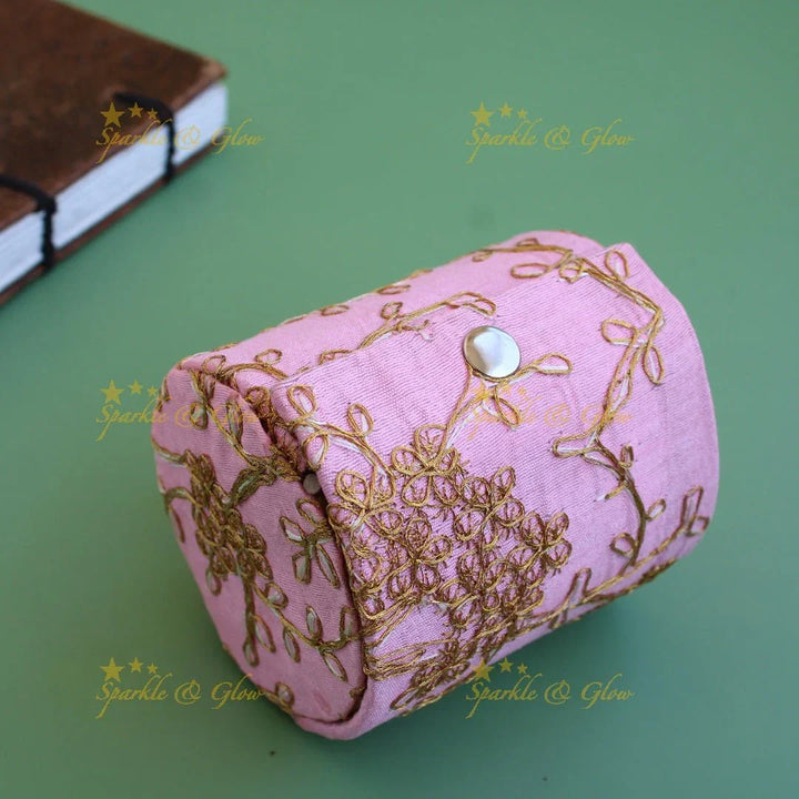 Embroidered 4 inch Bangle Box - Sparkle and Glow