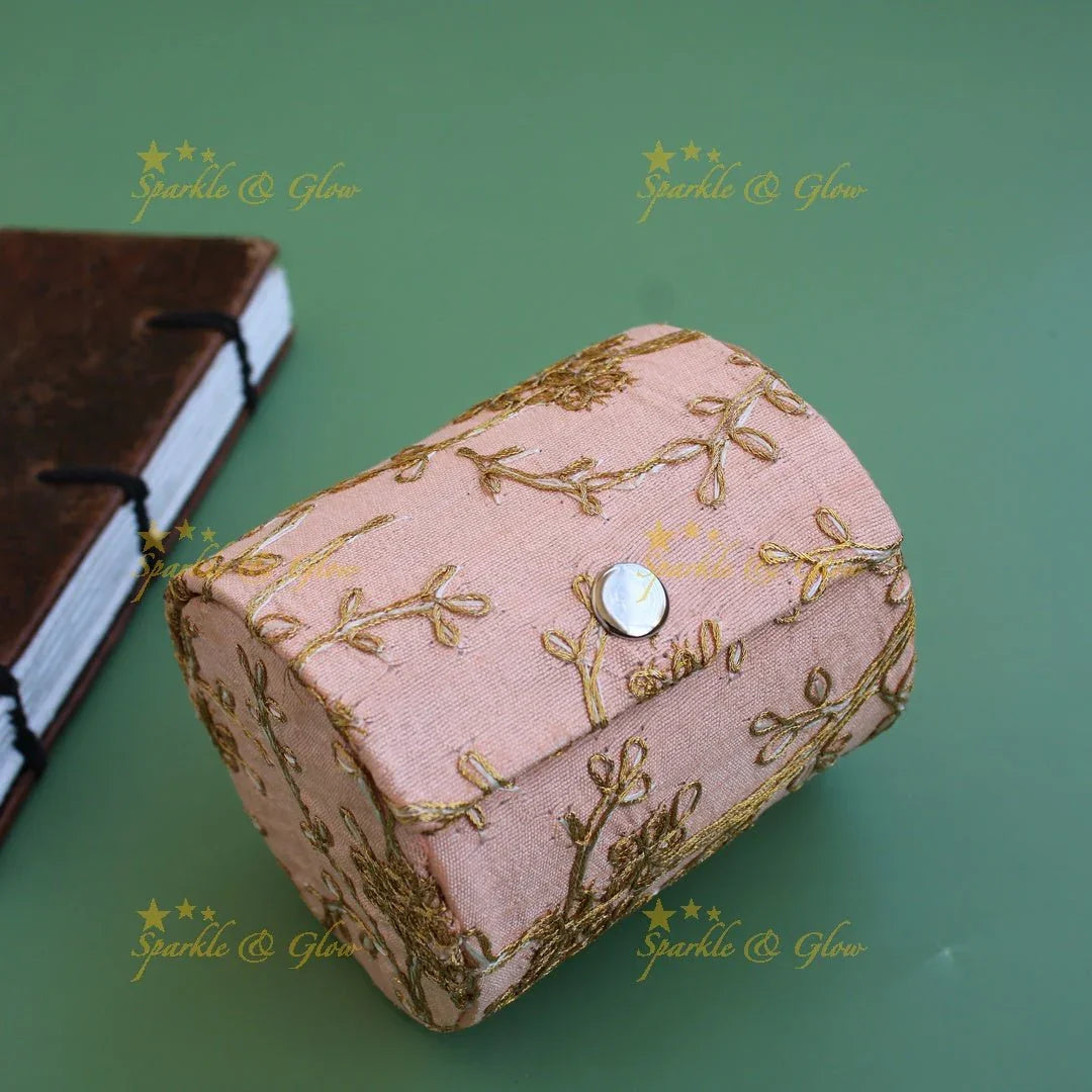 Embroidered 4 inch Bangle Box - Sparkle and Glow