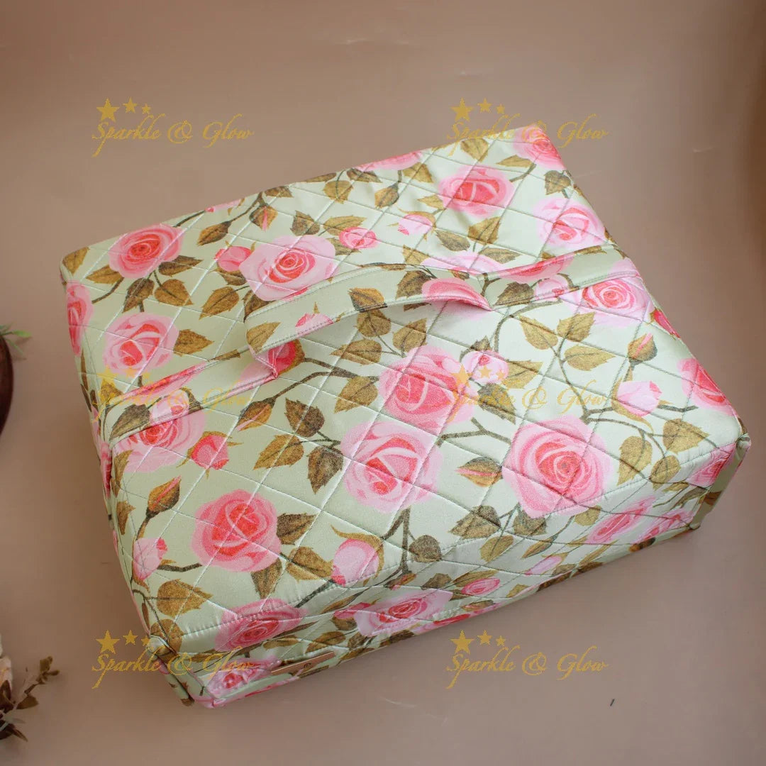 Floral print multiple section jewellry organizer - Sparkle and Glow