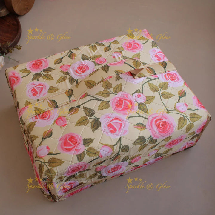 Floral print multiple section jewellry organizer - Sparkle and Glow