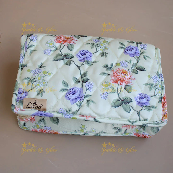 Beautiful Floral print multiple section jewellry organizer - Sparkle and Glow