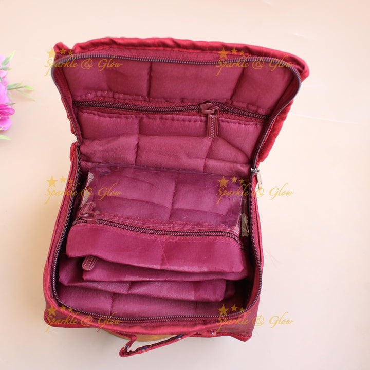 Checks design multiple section jewellry organizer