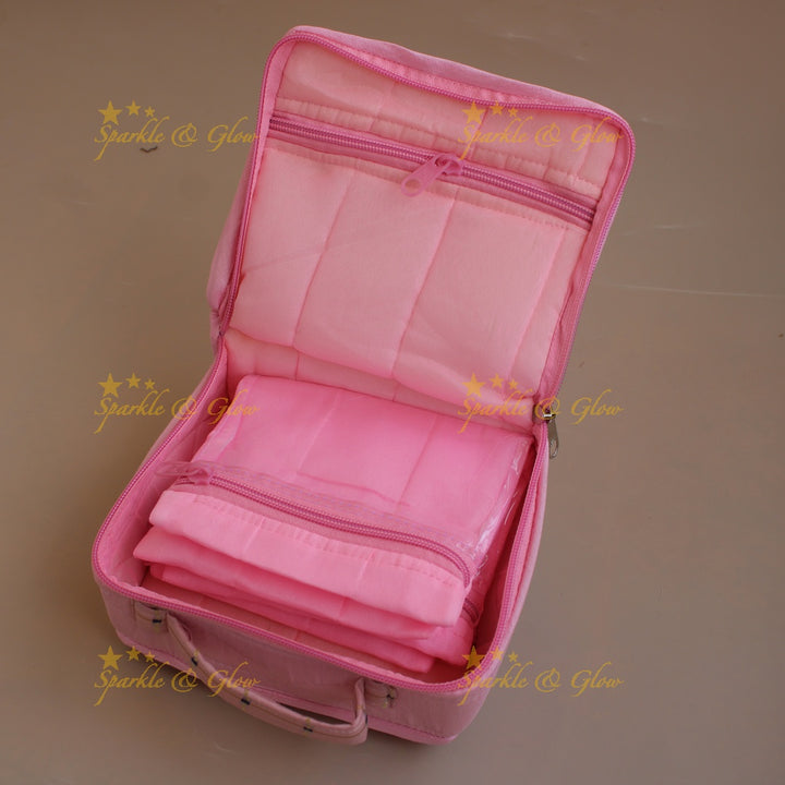 Checks design multiple section jewellry organizer