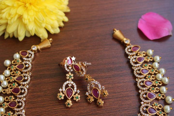AD Stones premium quality matte necklace