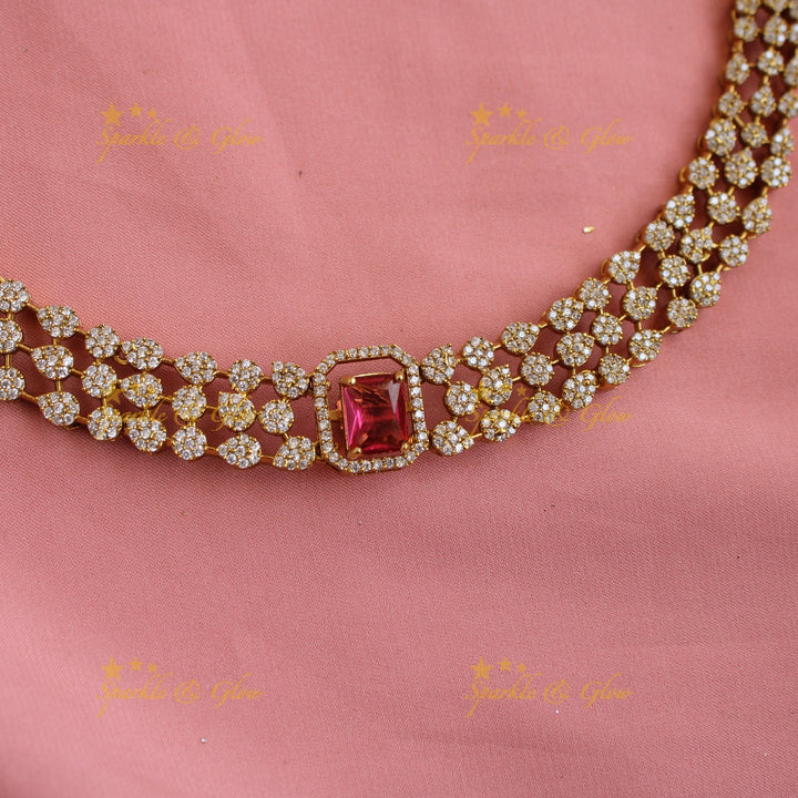 Statement interchangeable ad necklace