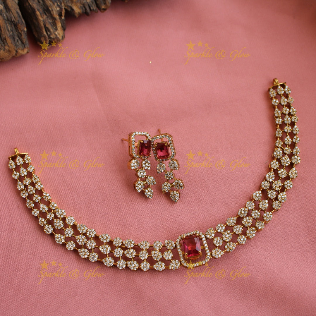 Statement interchangeable ad necklace
