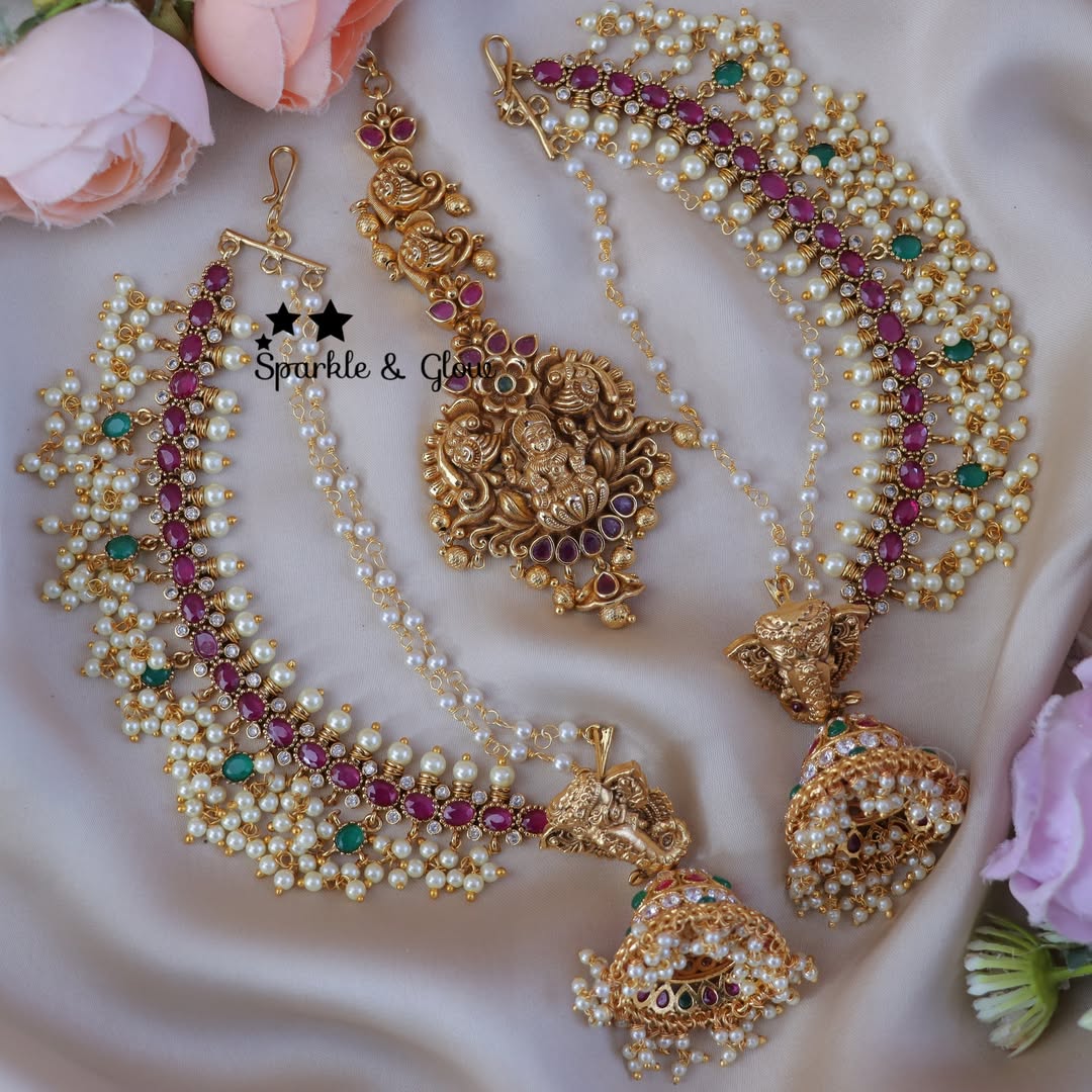 Exquisite Ganesh Earchain Earrings for Elegant Style