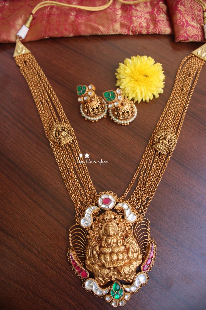 Unique and Exquisite Nagas haram with kudan stones