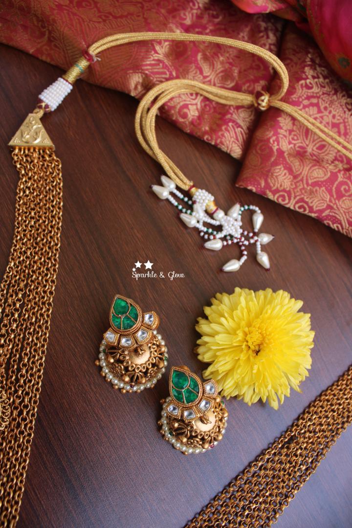 Unique and Exquisite Nagas haram with kudan stones